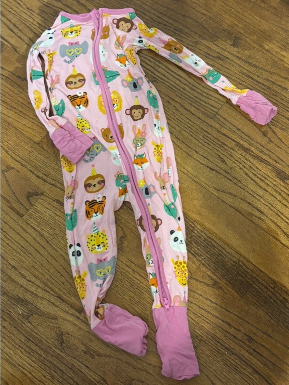 Little Sleepies Party Pals Zip Footed One-Piece